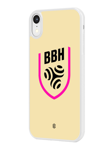 Brest Bretagne Handball Jaune - Logo Noir et Rose